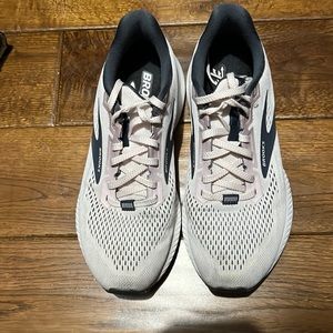 Brooks pink ish running shoes